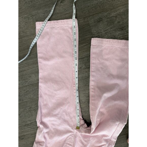 Vintage OshKosh Overalls Pink & White Stripe Size 5 Vestbak Family Photos - Picture 9 of 12